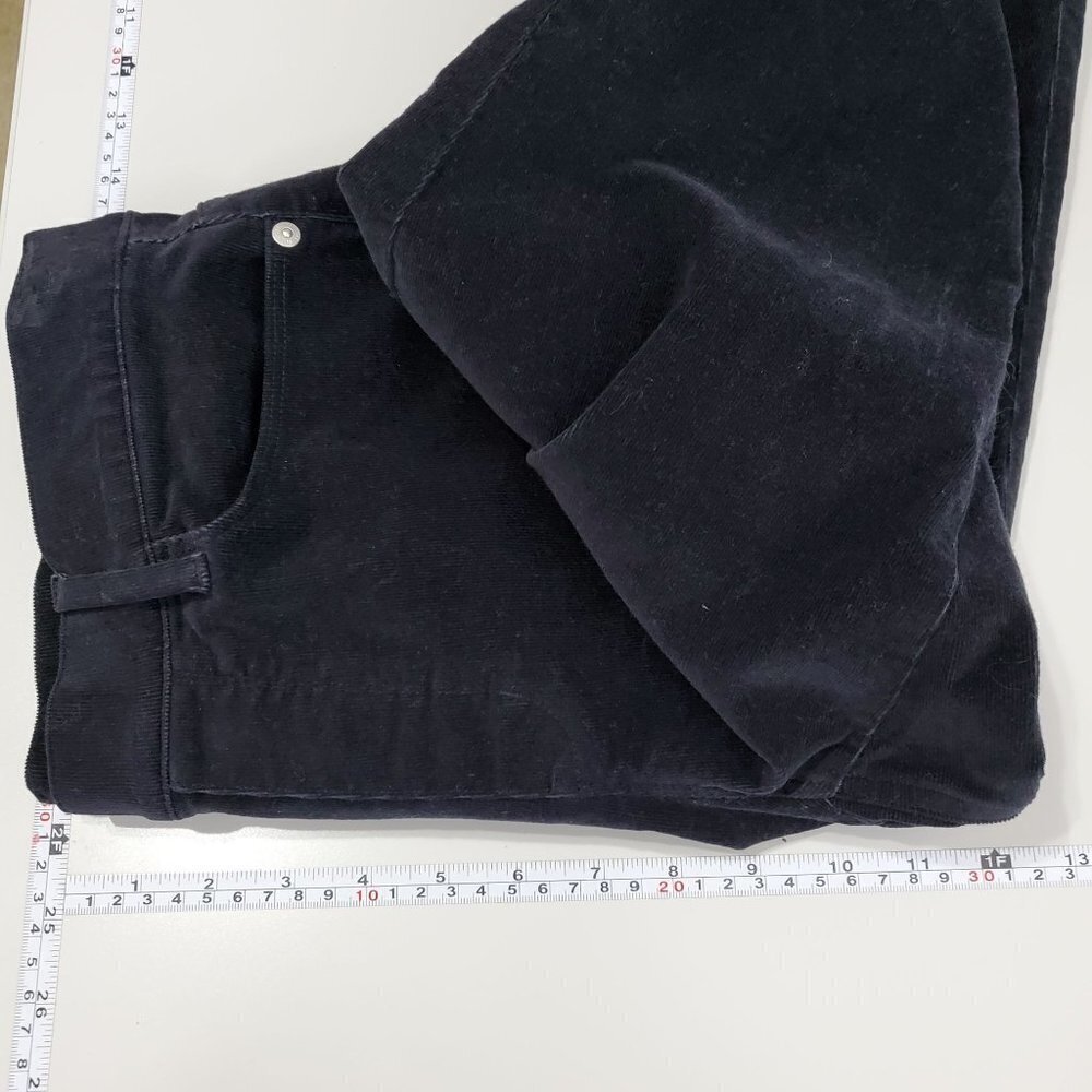 J. Jill Womens Corduroy Pants Est Size M? 31" Waist Black Skinny Pull On - Picture 7 of 9